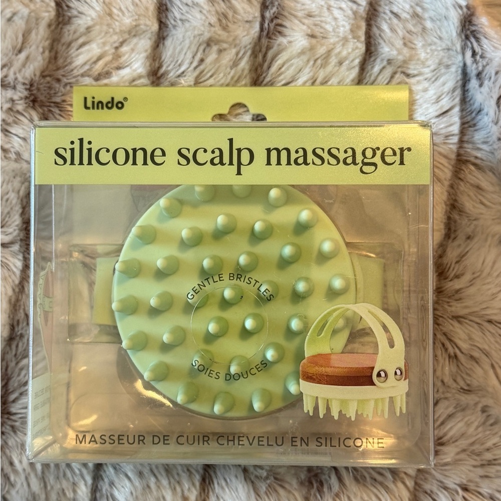 Lindo Silicone Scalp Massager Brush,NIB